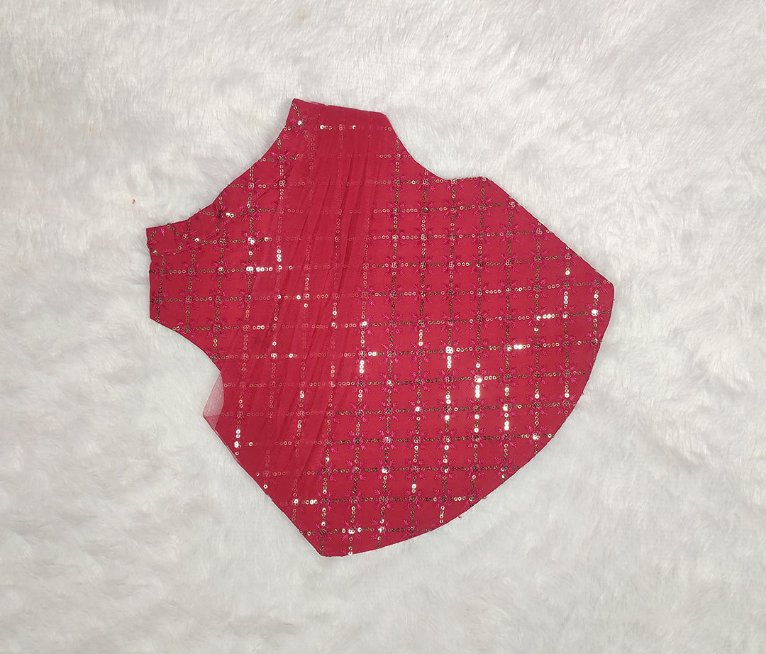 Sequence Work Net Dupatta Jacket From Floobie Tails