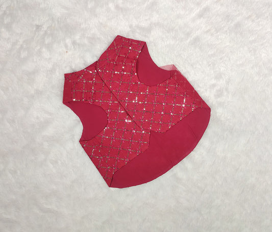 Sequence Work Net Dupatta Jacket From Floobie Tails
