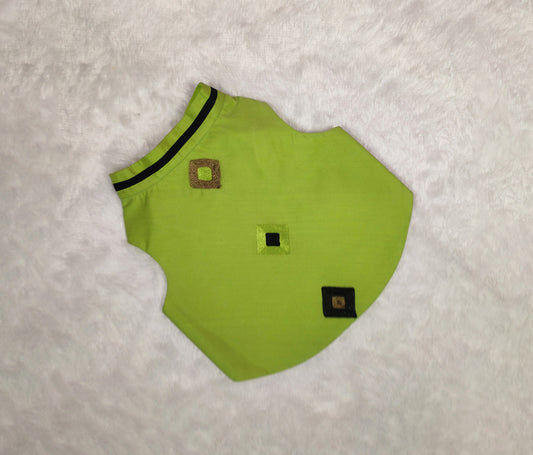 Zari Embroidery Cotton Lace Work Green Jacket From Floobie Tails