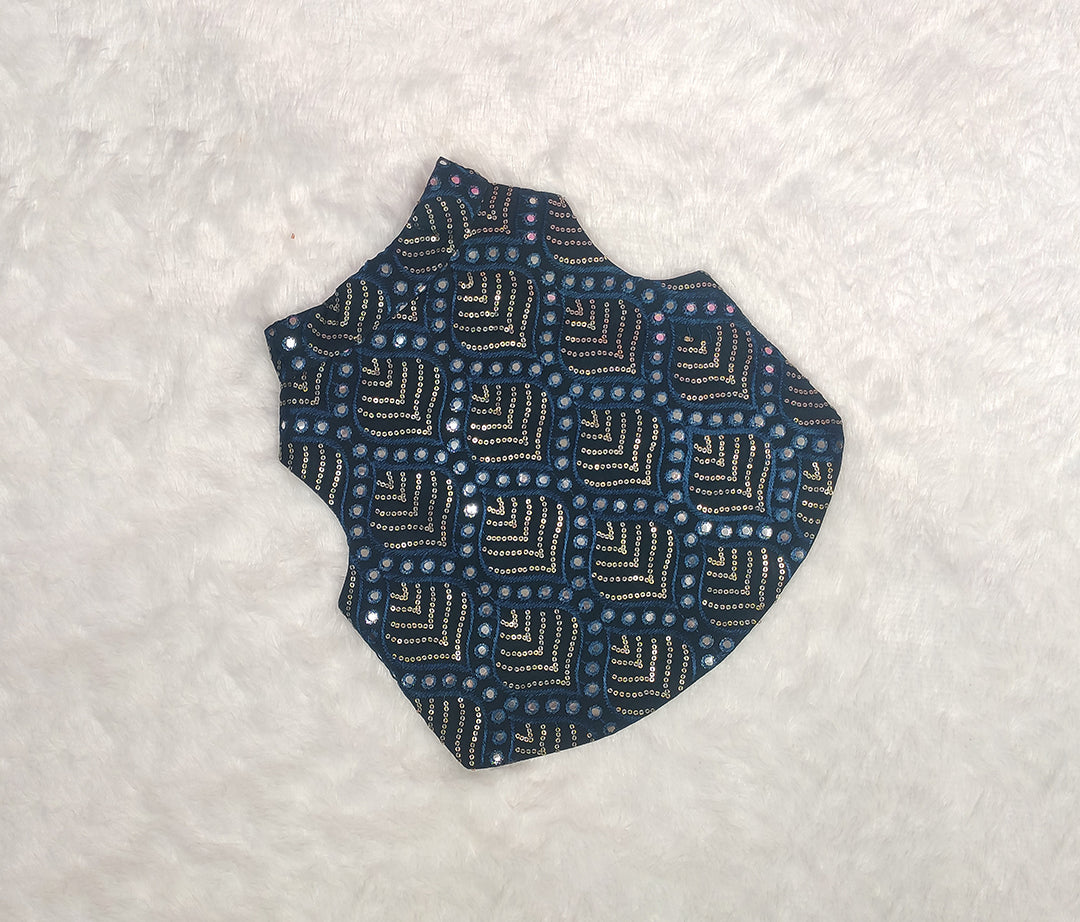 Georgette Embroidery Mirror Work Jacket From Floobie Tails