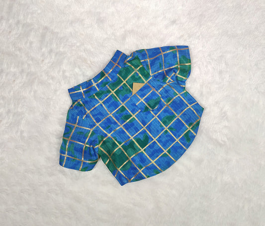 Kota Doria Jodhpuri Shirt From Floobie Tails